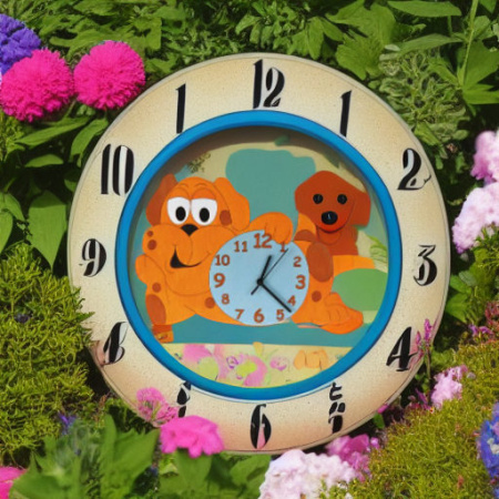 Часы настенные ЩЕНОК Pomy Toys