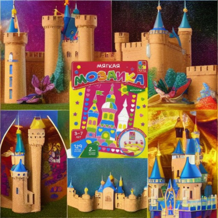 Мягкая мозаика-коллаж ЗАМОК Vladi Toys