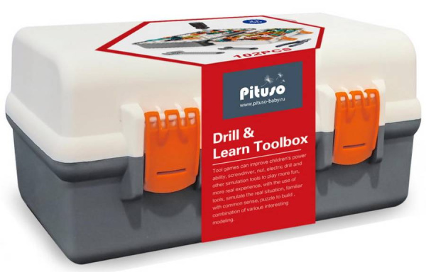 Игровой набор Универсальный мастер в ящике, 102 предмета PITUSO