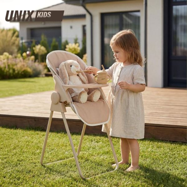 Стульчк для кормления UNIX Kids Doll для кукол бежевый