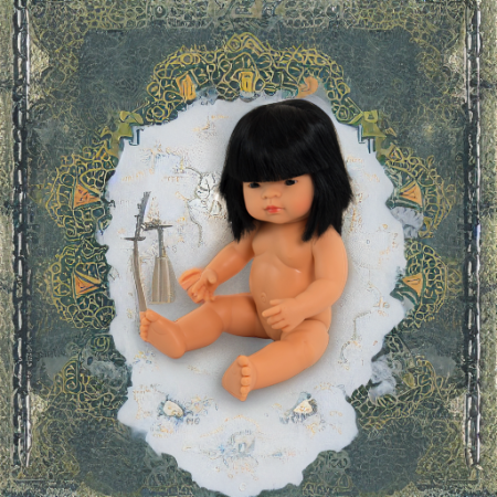 Кукла Девочка азиатка 38 см