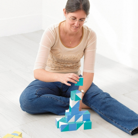 Кубики геометрические Океан, 16 штук Weplay