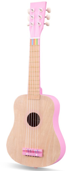 Игрушка музыкальная Гитара 64 см розовая New Classic Toys