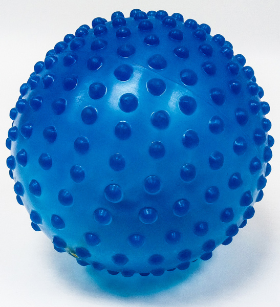 Мяч массажный с шипами 20 см, 1 штука Тех-пласт