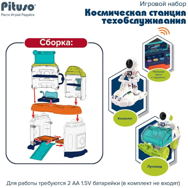 Игровой набор Космическая станция техобслуживания PITUSO