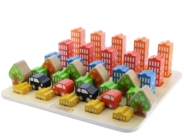 Панель настольная  Маленький город, 33 детали Masterkids