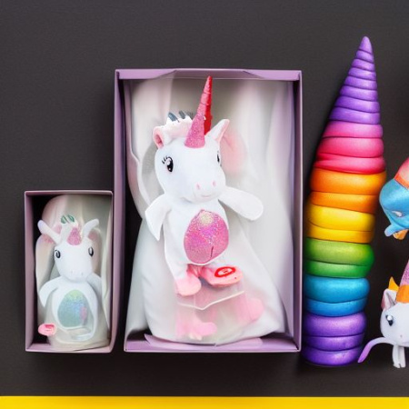 Единорог RIPETIX в подарочной упаковке, белый