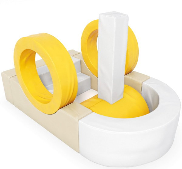 Мягкие игровые блоки Пароход Pastel Romana