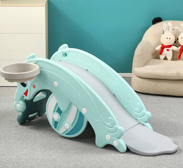 Горка-качалка 2 в 1 Дельфин ментол Perfetto Sport