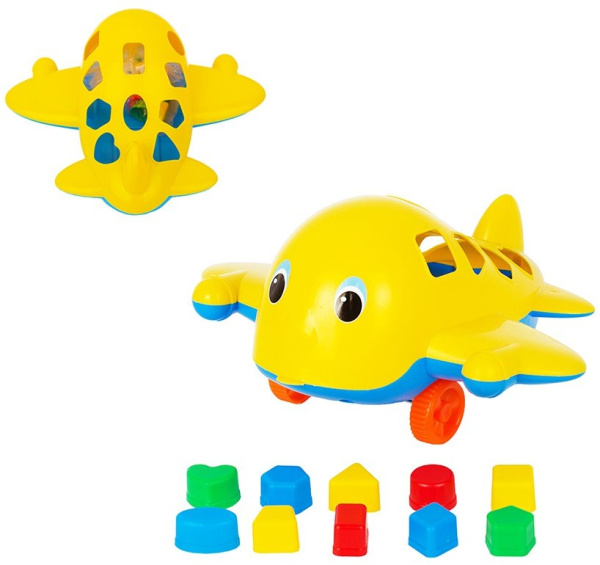 Самолет Кит с 10 логическими фигурами, 28 см СТРОМ