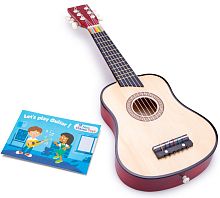Игрушка музыкальная Гитара 64 см коричневая New Classic Toys