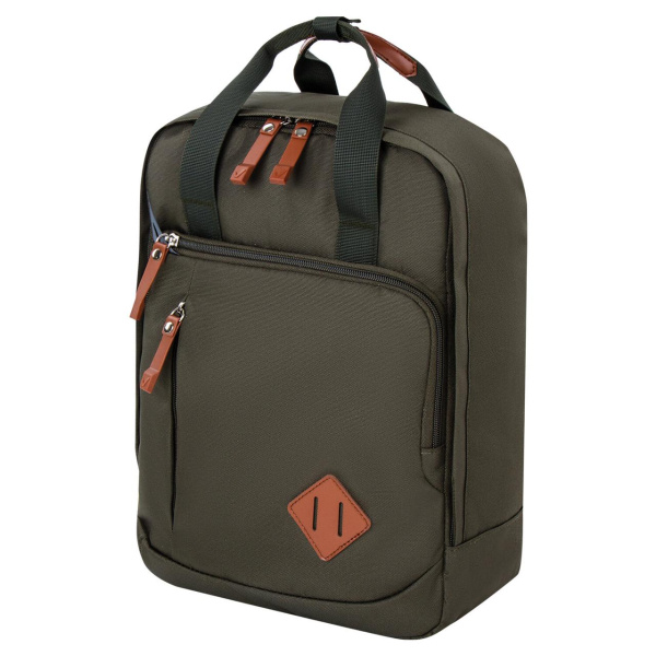 Рюкзак FRIENDLY молодежный хаки, 37х26х13 см