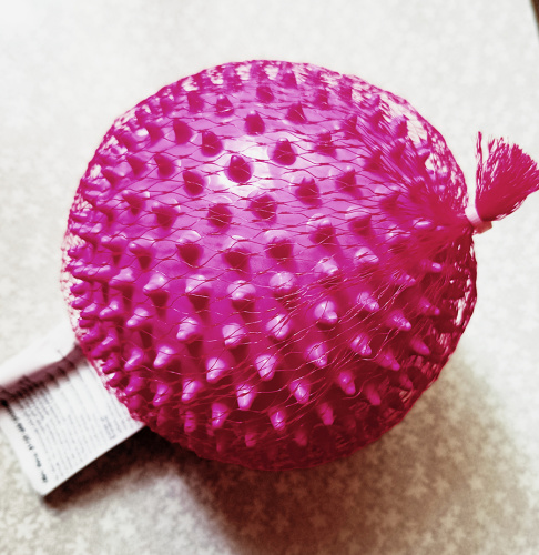 Мяч мягкий массажный ЕЖИК 12 см МалышОК розовый