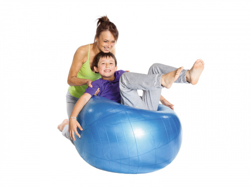 Мяч гимнастический Body Ball для фитнеса 95 см синий Ledraplastic