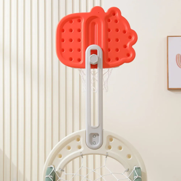 Баскетбольная стойка и хоккейные ворота UNIX Kids Dino (2 в 1)