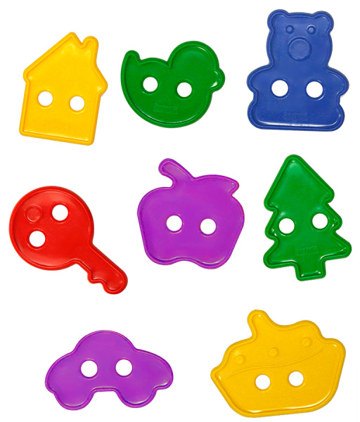 Набор обучающий со шнуровкой фигурки (80 элементов, 40 мм) в контейнере Miniland