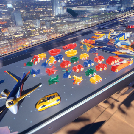 Набор машинок и авиатехники Мини 7 см, пакет 20 штук Viking Toys