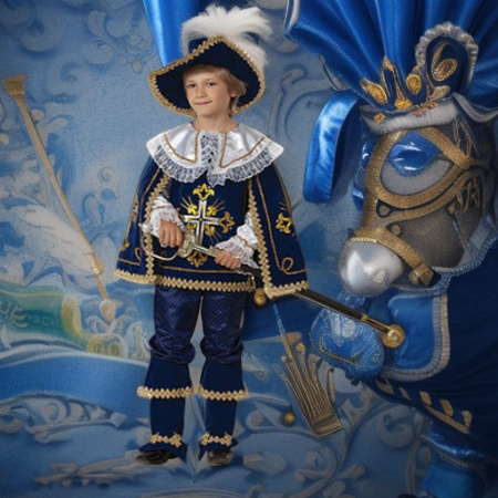 Мушкетер короля синий