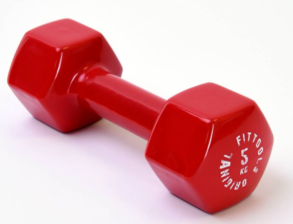 Гантель в виниловой оболочке 5 кг Original Fit.Tools