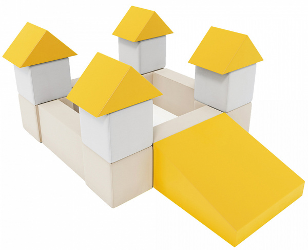 Мягкие игровые блоки Крепость Pastel Romana