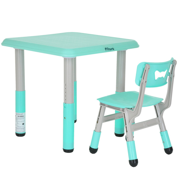 Растущие столик со стульчиком ментол Pituso