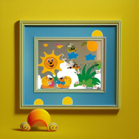 Декор на стену СОЛНЫШКО И УЛИТКИ Pomy Toys