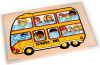 Рамка-вкладыш Школьный автобус ЛЭМ