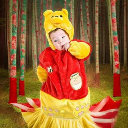 Карнавальный конверт ПЛЮШЕВЫЙ ВИННИ ПУХ, 0-3 месяца Veneziano