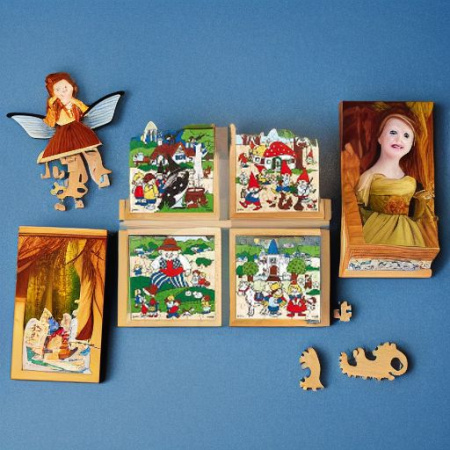 Пазлы деревянные СКАЗКИ, 4 штуки Rolf