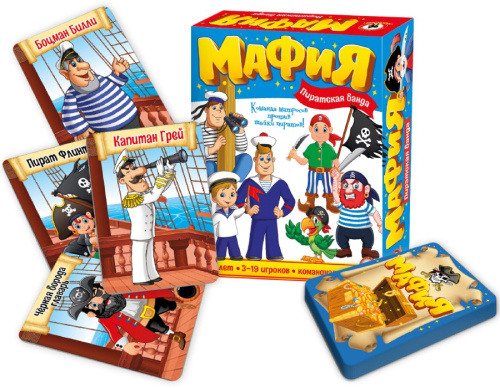 Карточная игра Детская Мафия Пиратская банда Русский стиль