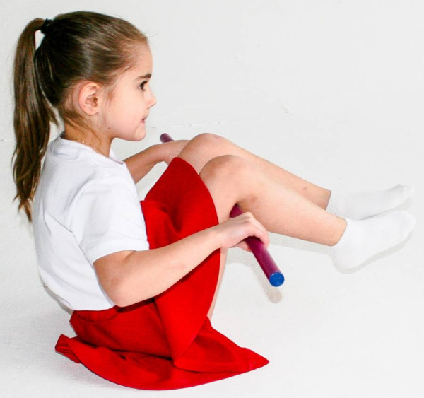 Палка гимнастическая 150 см диаметр 2,2 см, 1 штука Тех-пласт