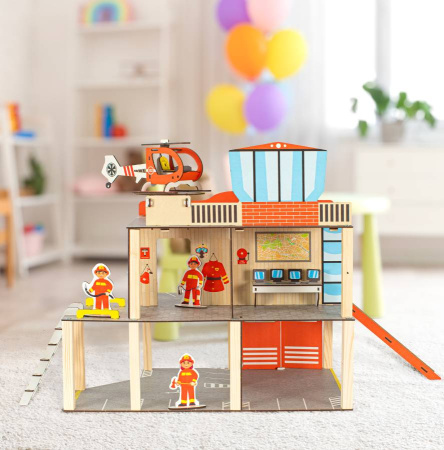 Парковка деревянная Служба спасения M-WOOD