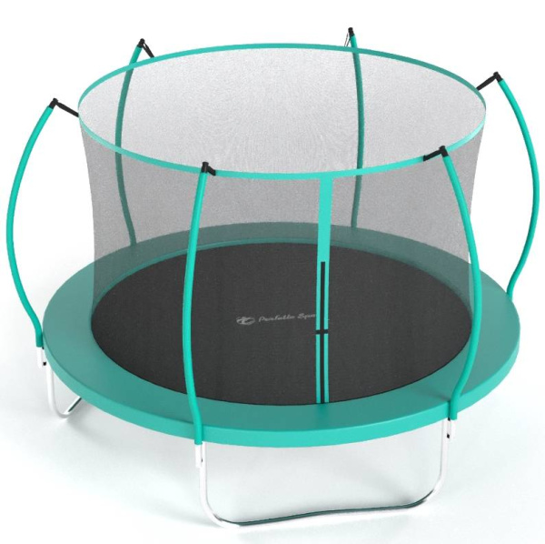 Батут с защитной сеткой PREMIUM MOVING 8 2,4 м зеленый Perfetto Sport