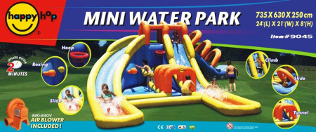 Надувной батут с горкой Мега аттракцион Happy Hop