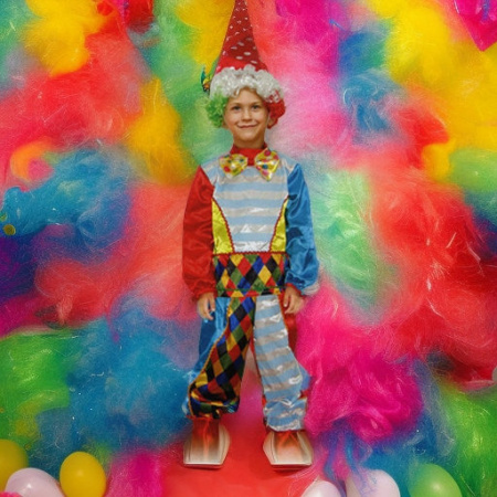 Клоун с париком, рост 134 КарнавалиЯ