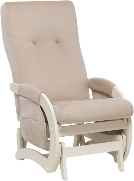 Кресло для кормления Milli Кьяра с карманами (слоновая кость, ткань V 18)