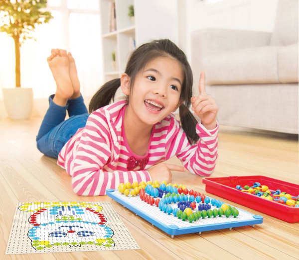 Мозаика FantaColor 5, 10, 15 мм 150 деталей Quercetti