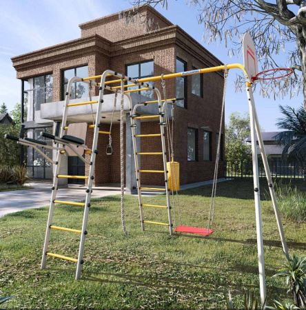 Дачный комплекс Fitness + качели ФАНЕРНЫЕ