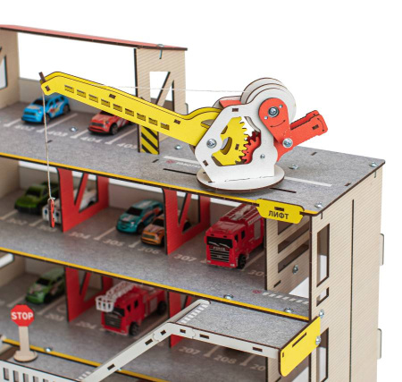 Парковка деревянная с краном M-WOOD