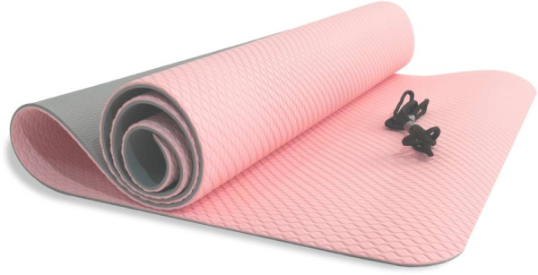 Коврик для йоги 173х51х0,6 см TPE розовый IronMaster