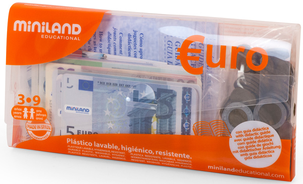 Набор Евро, 28 купюр и 80 монет Miniland