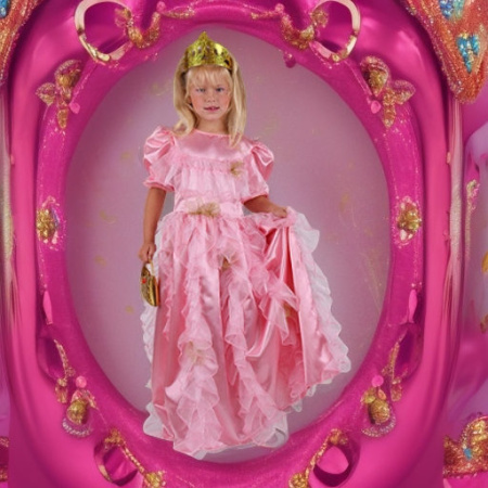 Карнавальный костюм Принцесса розовая ЛЮКС, рост 128 Lipta TDP