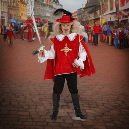 Мушкетер красный, рост 158 Widmann