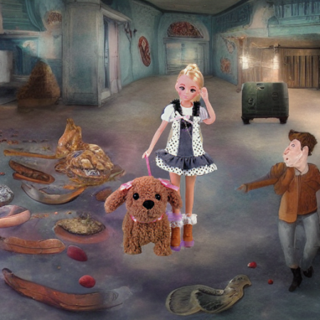 Кукла LEILA с собачкой