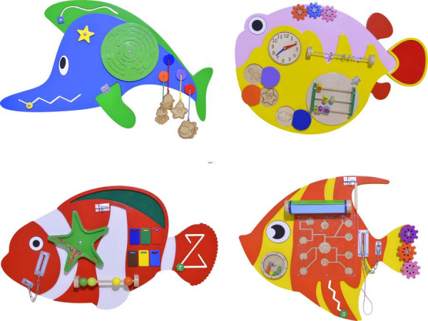 Набор бизибордов Рыбки, 4 штуки Romsens