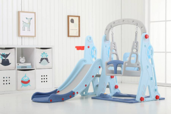 Горка с качелями Космо ментол Perfetto Sport