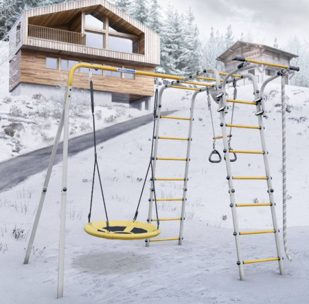 Дачный комплекс Весёлая лужайка-2 + качели ГНЕЗДО Romana