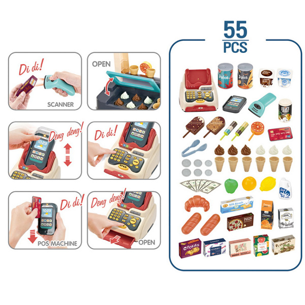 Супермаркет Сладости и мороженое, 55 предметов Pituso