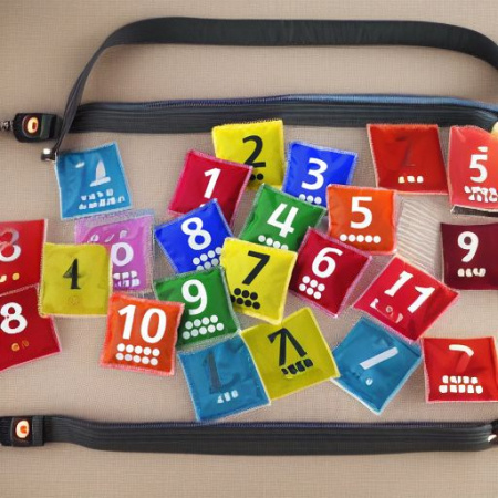 Мешочки с цифрами, 10 штук