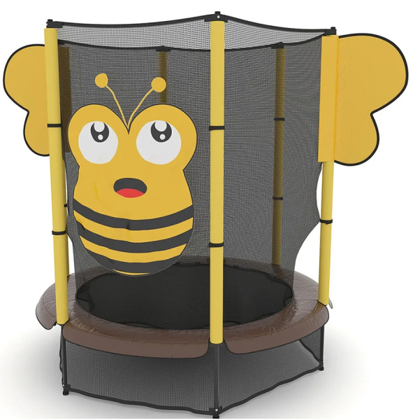 Батут каркасный с защитной сеткой UNIX Line 4,6 фт. BEE 140 см